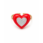Adjustable Heart Crystal Ring for Women – Fashion Statement Jewelry