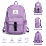 Pastel Large Capacity Backpack – Water-Resistant School & Travel Bag for Women - Image 2