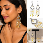 Vintage Bohemian Pearl Tassel Drop Earrings for Women - Image 2